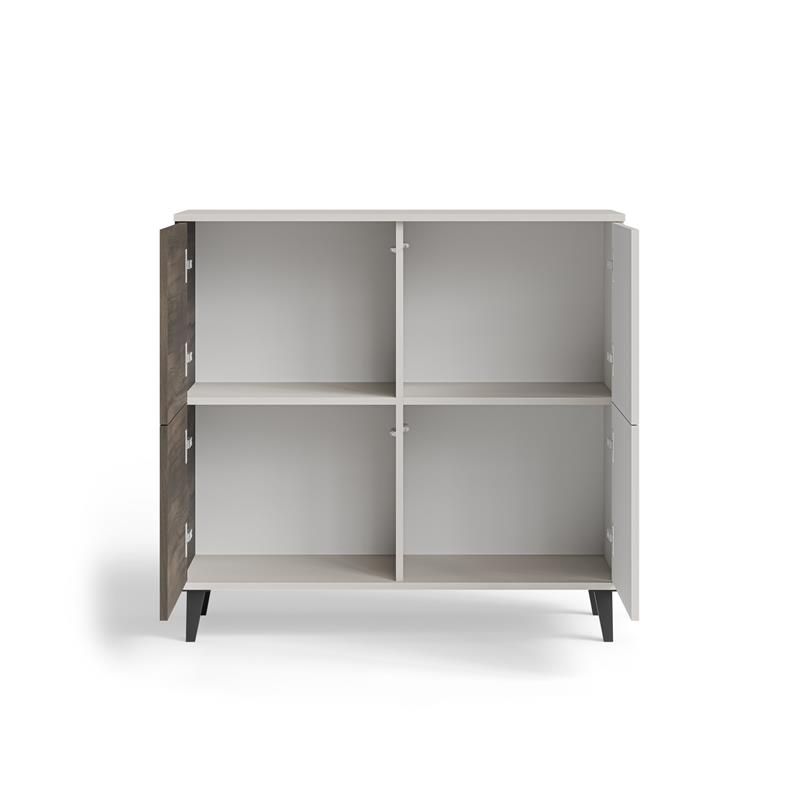 RANDOM 2 KM-2 komoda, spalva: kašmyras / riešutmedis / juoda — изображение 7