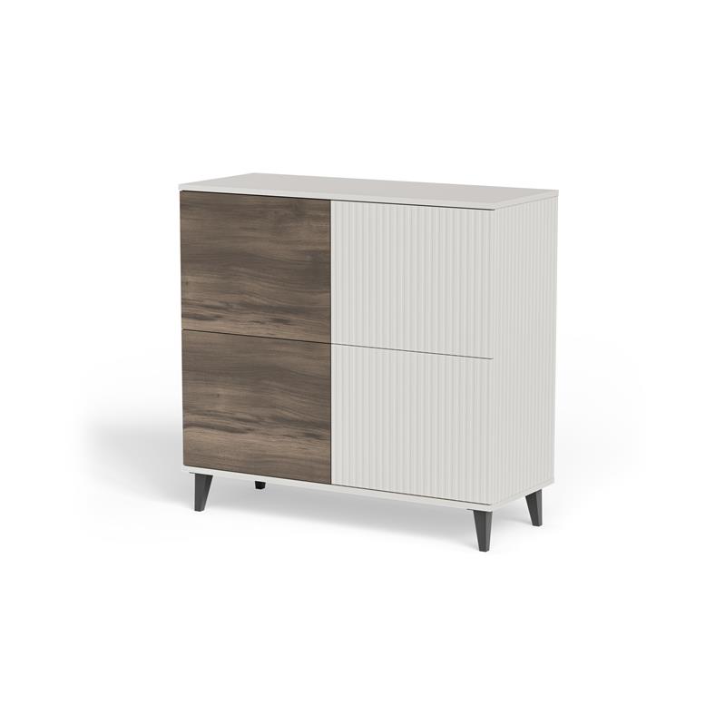 RANDOM 2 KM-2 komoda, spalva: kašmyras / riešutmedis / juoda — изображение 11