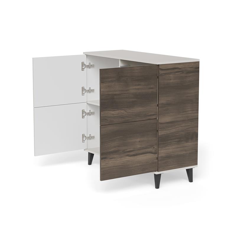 RANDOM 2 KM-2 komoda, spalva: kašmyras / riešutmedis / juoda — изображение 12