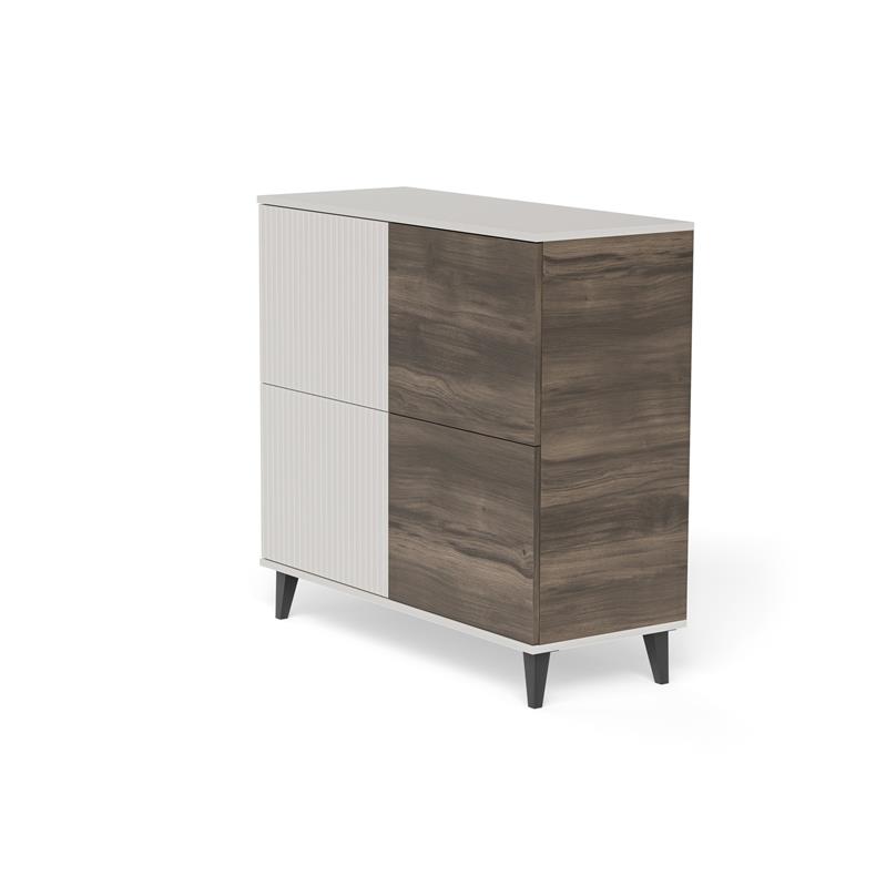 RANDOM 2 KM-2 komoda, spalva: kašmyras / riešutmedis / juoda — изображение 13