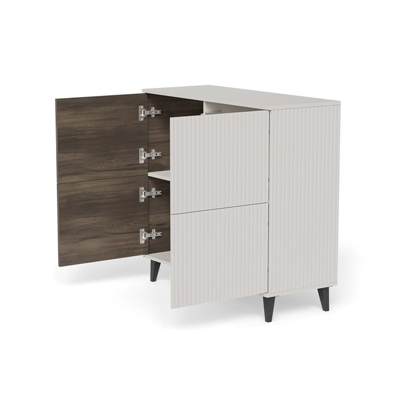 RANDOM 2 KM-2 komoda, spalva: kašmyras / riešutmedis / juoda — изображение 14