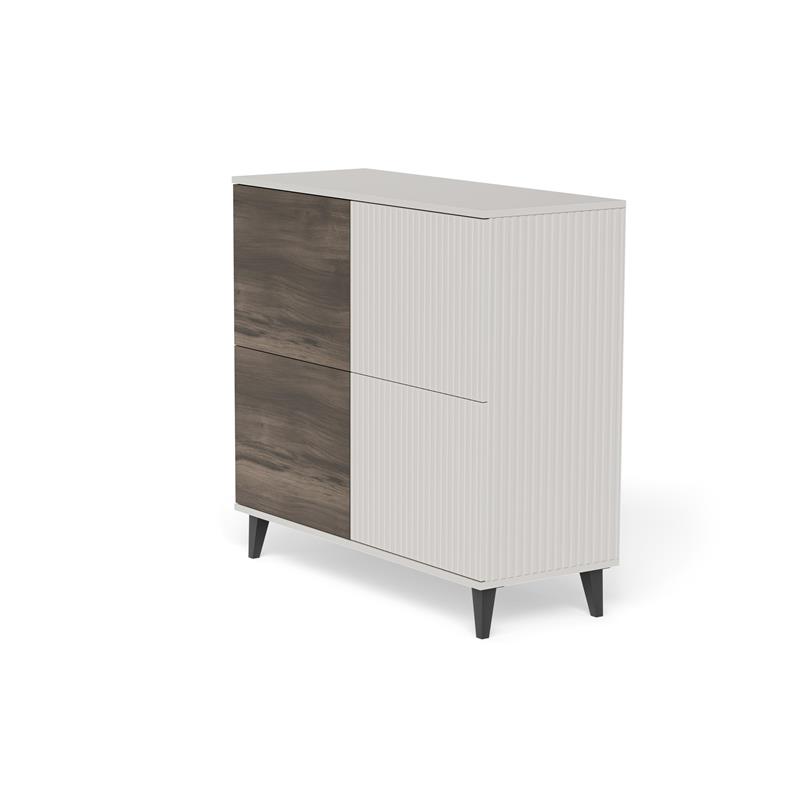 RANDOM 2 KM-2 komoda, spalva: kašmyras / riešutmedis / juoda — изображение 15