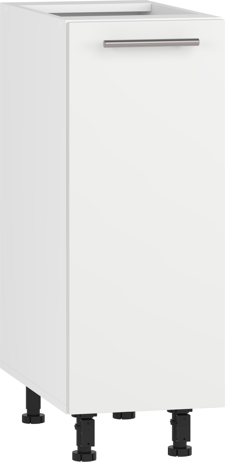 VENTO D-30/82 apatinė spintelė, spalva: balta/balta matinė