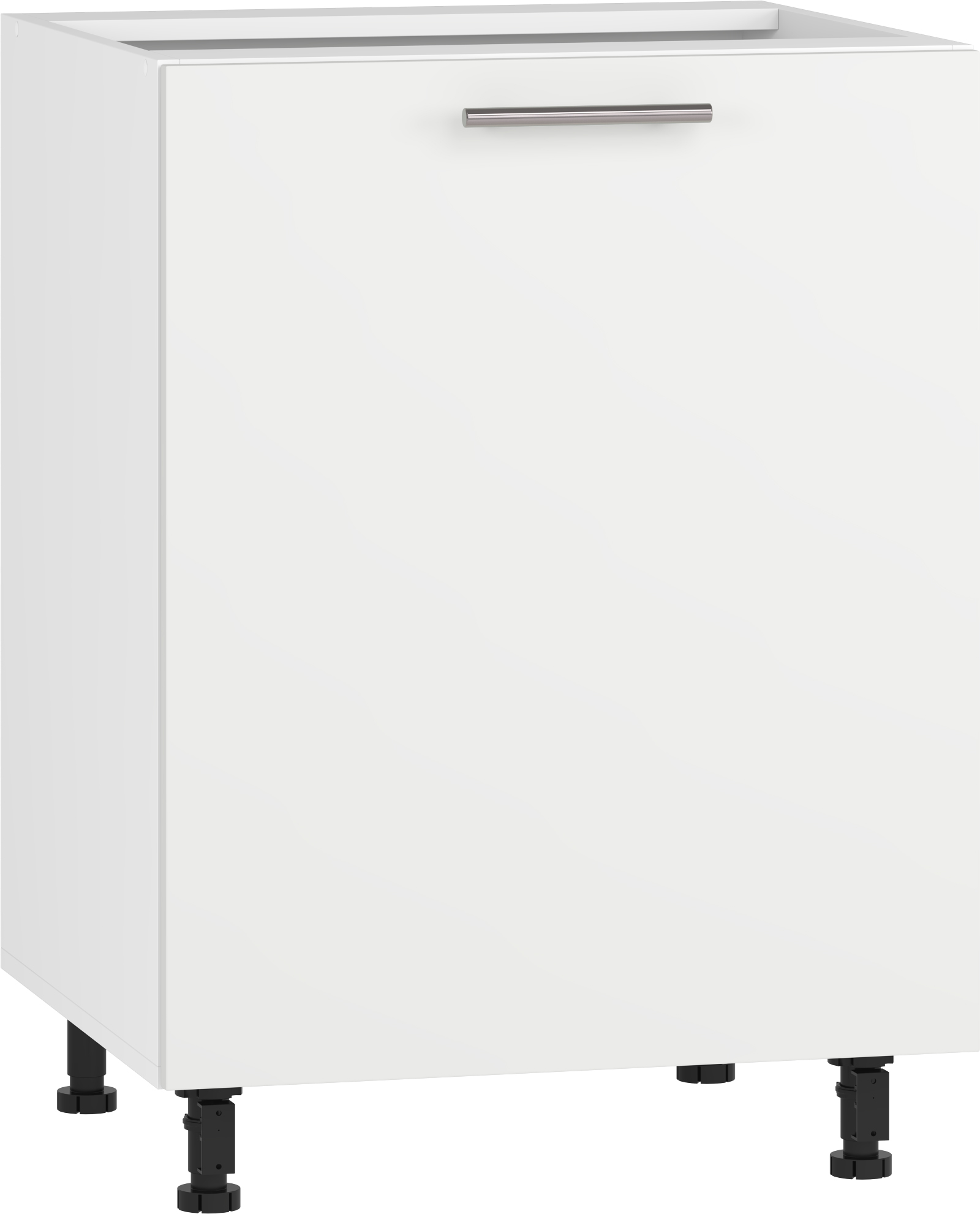 VENTO D-60/82 apatinė spintelė, spalva: balta / matinė balta