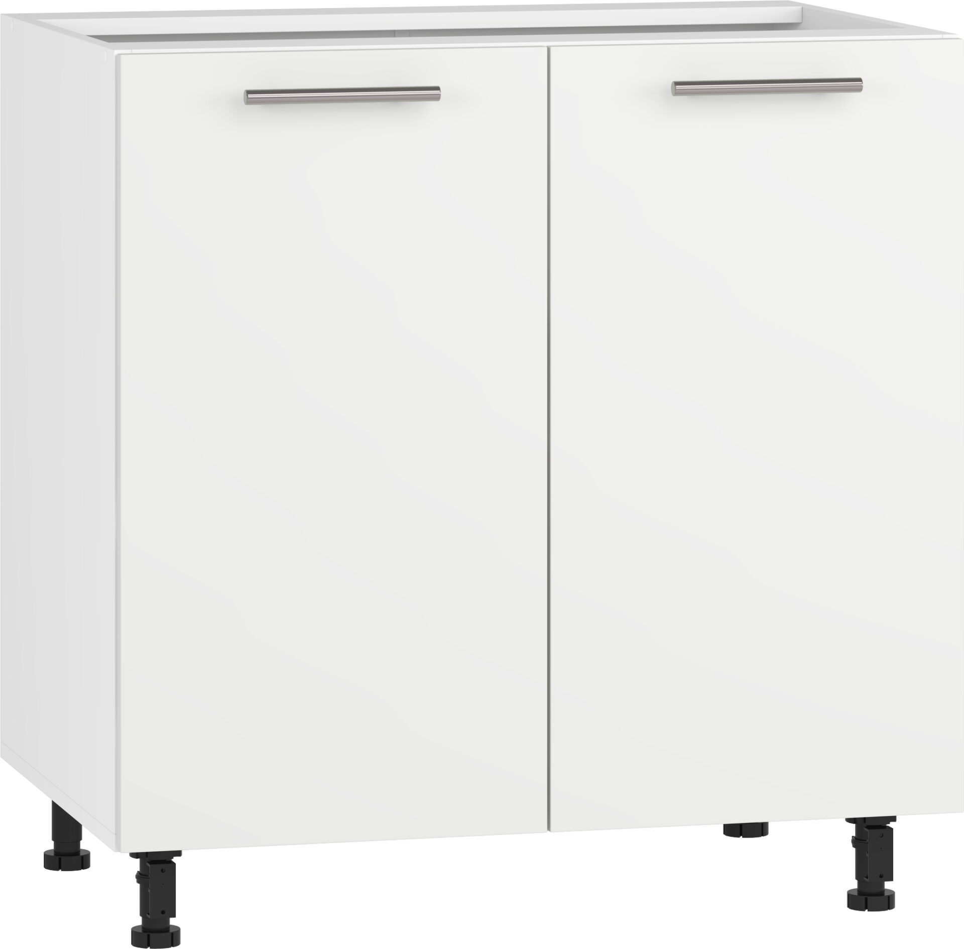 VENTO D-80/82 apatinė spintelė, spalva: balta / balta matinė