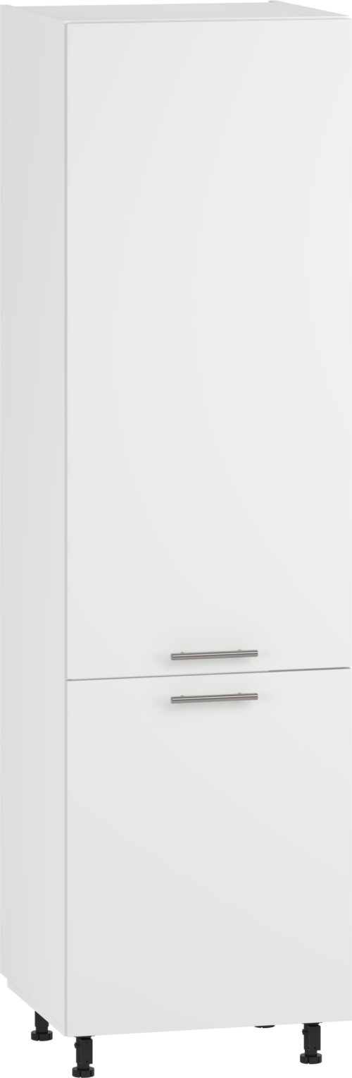 VENTO DL-60/214 aukšta krovininė spinta, spalva: balta / balta matinė
