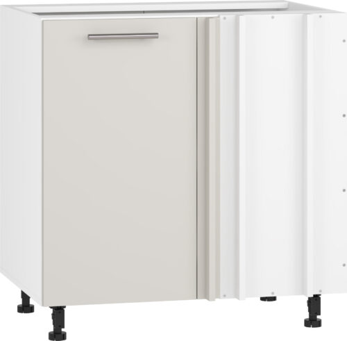 VENTO DN-100/82 kampinė apatinė spintelė, spalva: balta / kašmyras