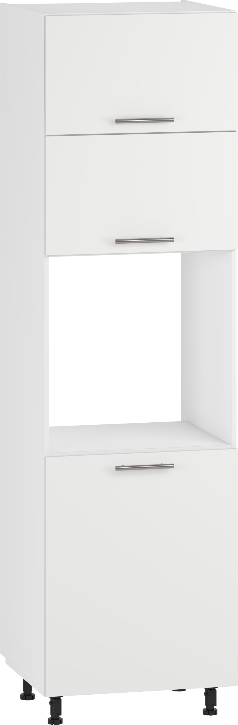 VENTO DP-60/214 aukšta krovininė spinta, spalva: balta / matinė balta