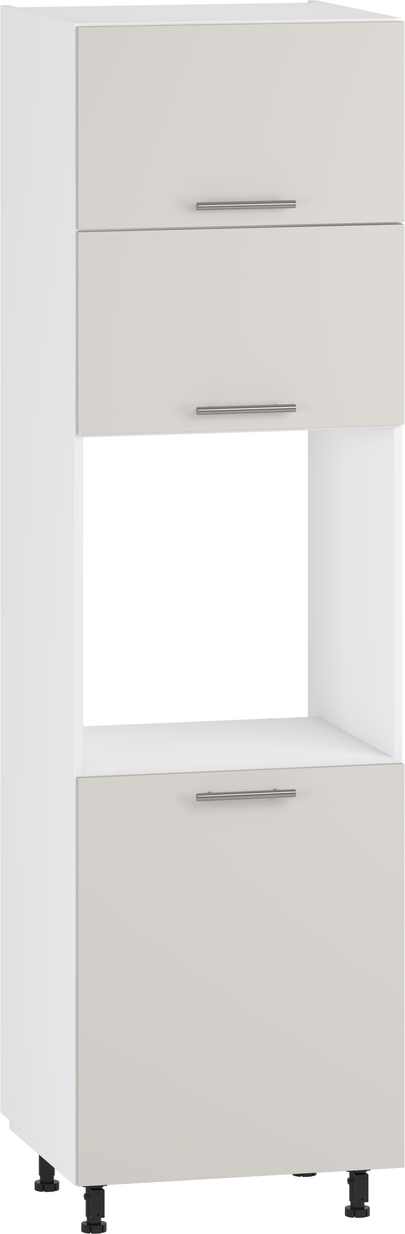 VENTO DP-60/214 aukšta krovininė spinta, spalva: balta / kašmyras