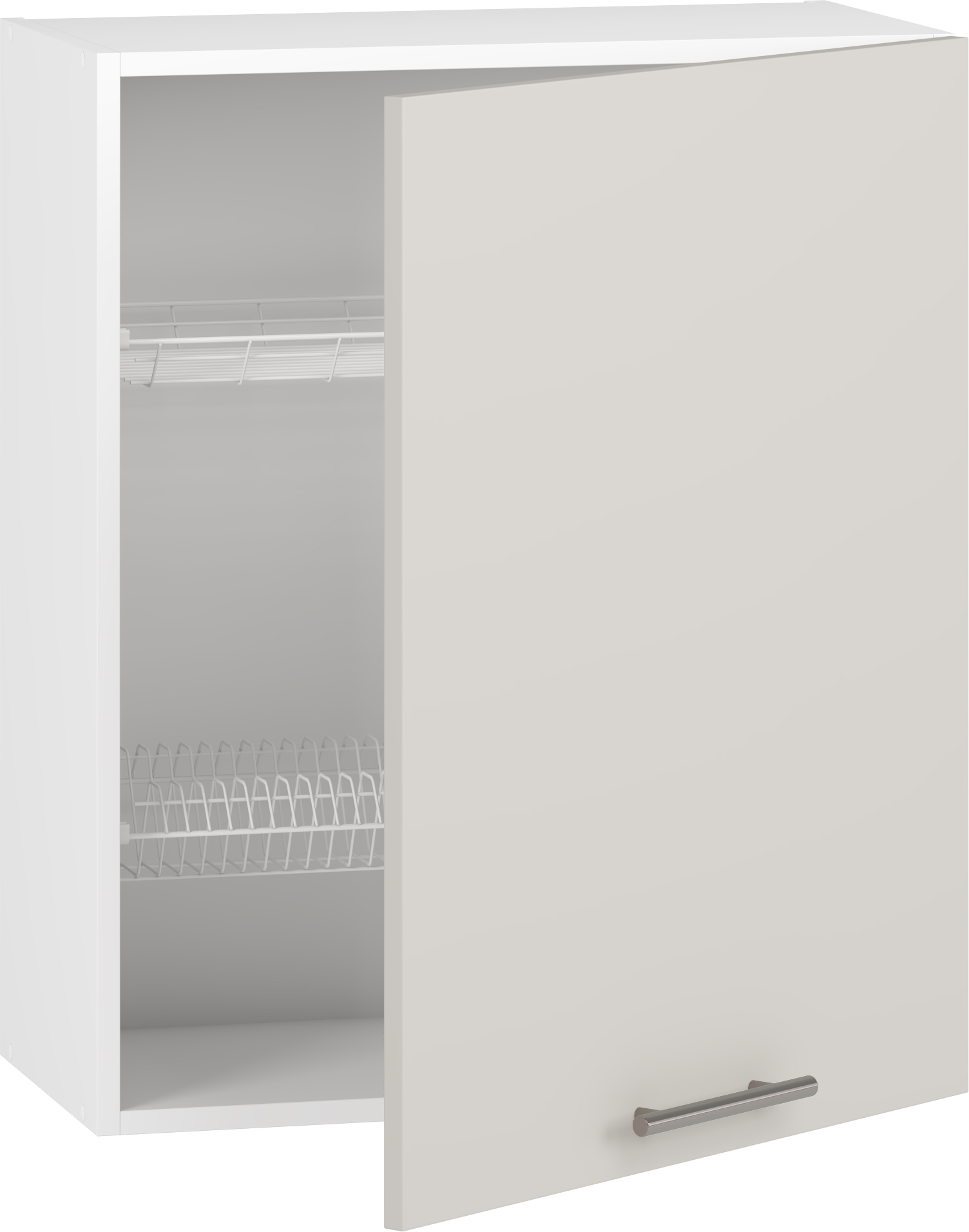 VENTO GC-60/72 viršutinė spintelė su džiovykle, spalva: balta / kašmyras