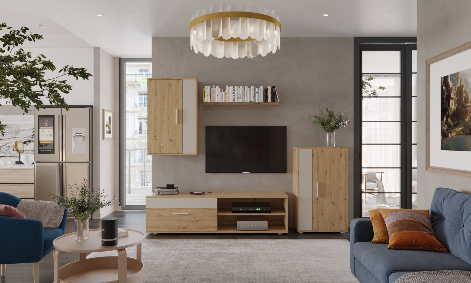 BENSON komplekto spalva: ąžuolas / kašmyras