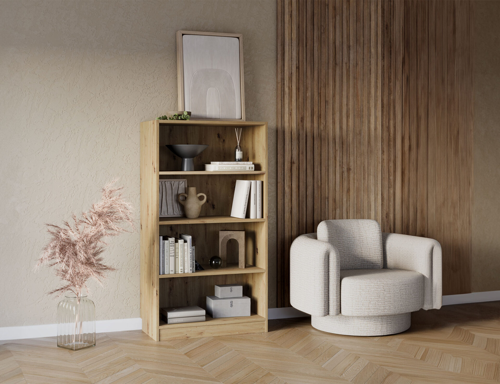 „Pockett Artisan Oak“ knygų spinta — изображение 4