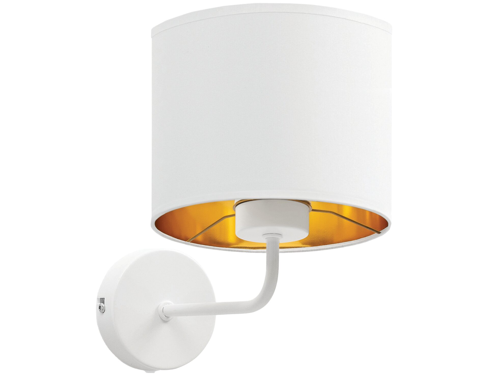 Vespillo, 18x26x24cm Sieninis šviestuvas 1 baltas/auksinis