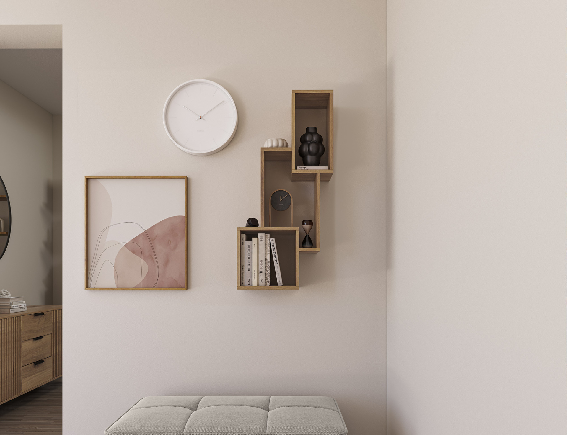 „Alitty 96 Artisan“ ąžuolinė lentyna - Paveikslėlis 4