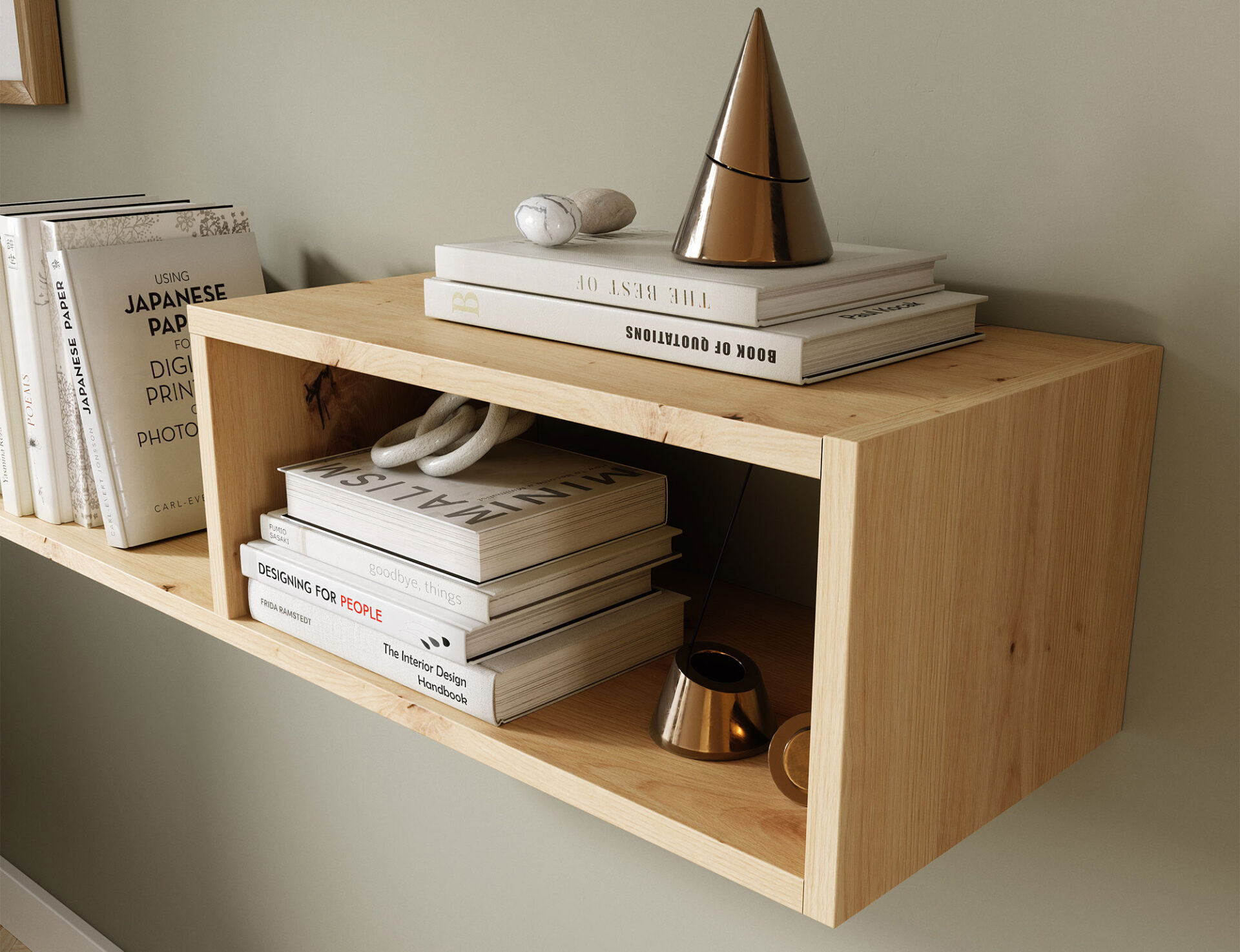 Vellia 80 Artisan ąžuolinė lentyna — изображение 5