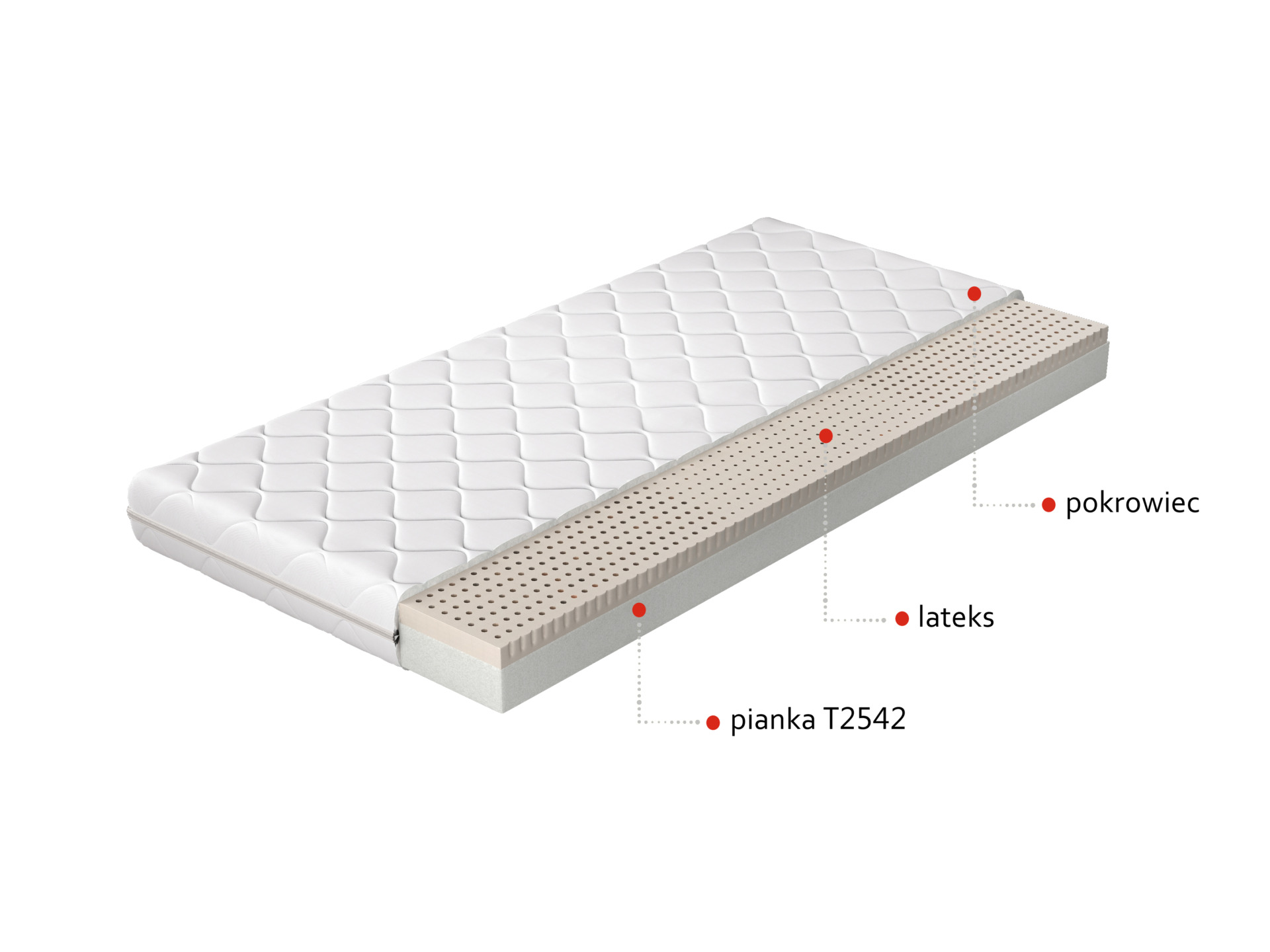 Moska latekso čiužinio 200x200 hipoalerginis užvalkalas - Paveikslėlis 2