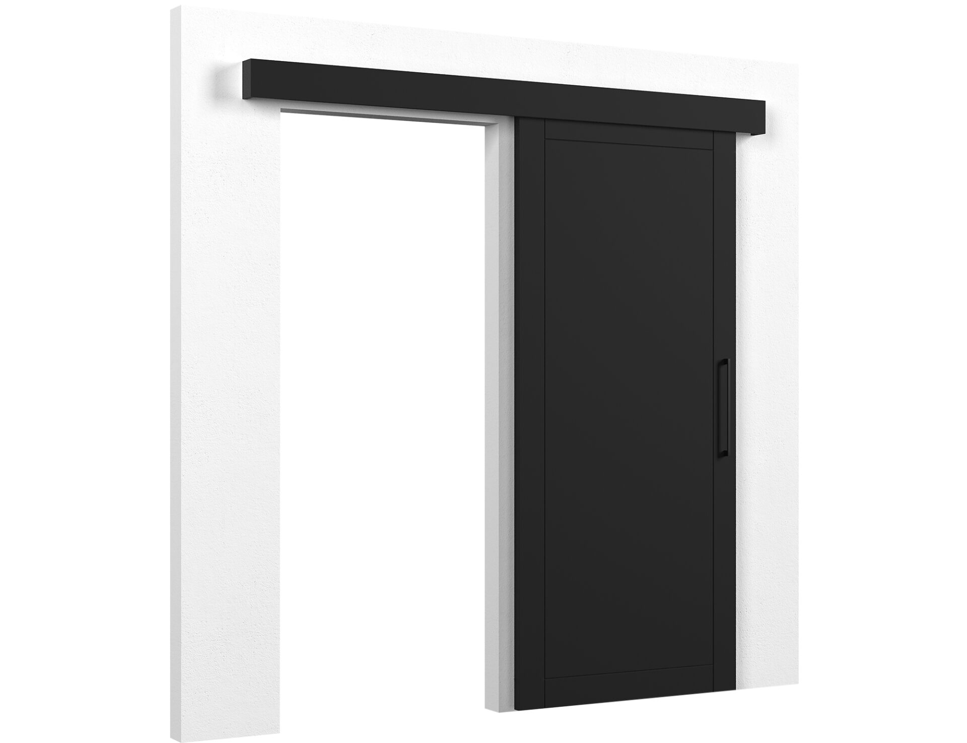 Charlise stumdomos durys juodos