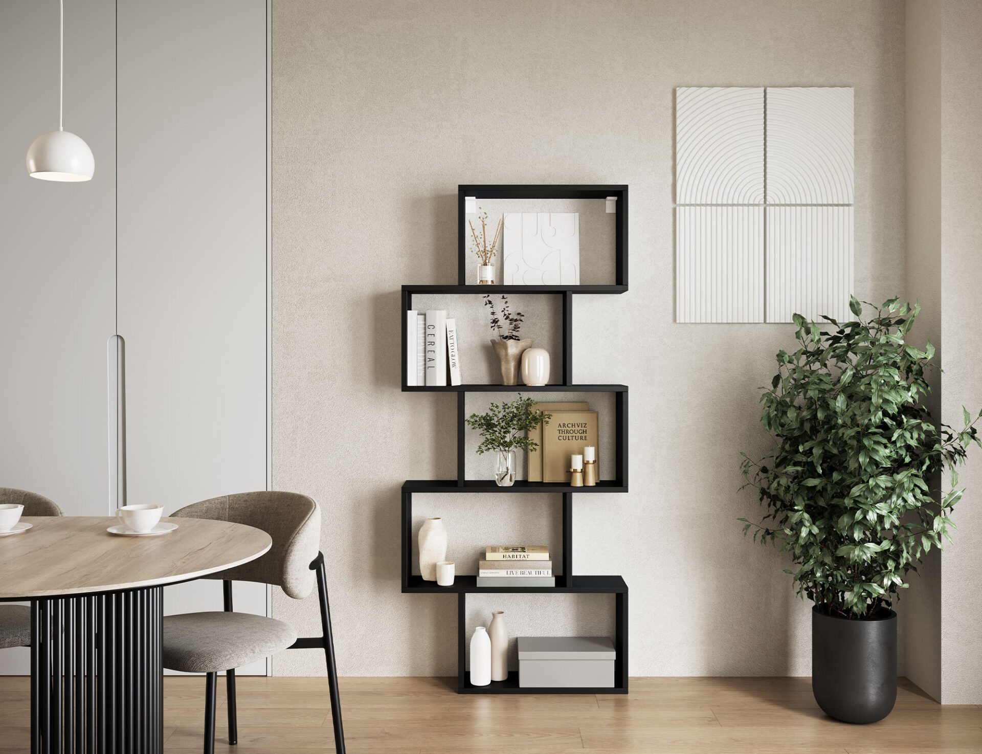 „Shellf“ juoda lentyna - Paveikslėlis 2