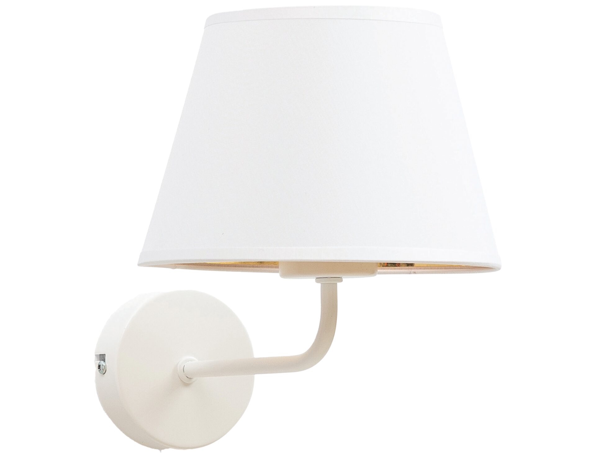 Vespillo, 20x20x23 cm sieninis šviestuvas 1A baltas/auksinis