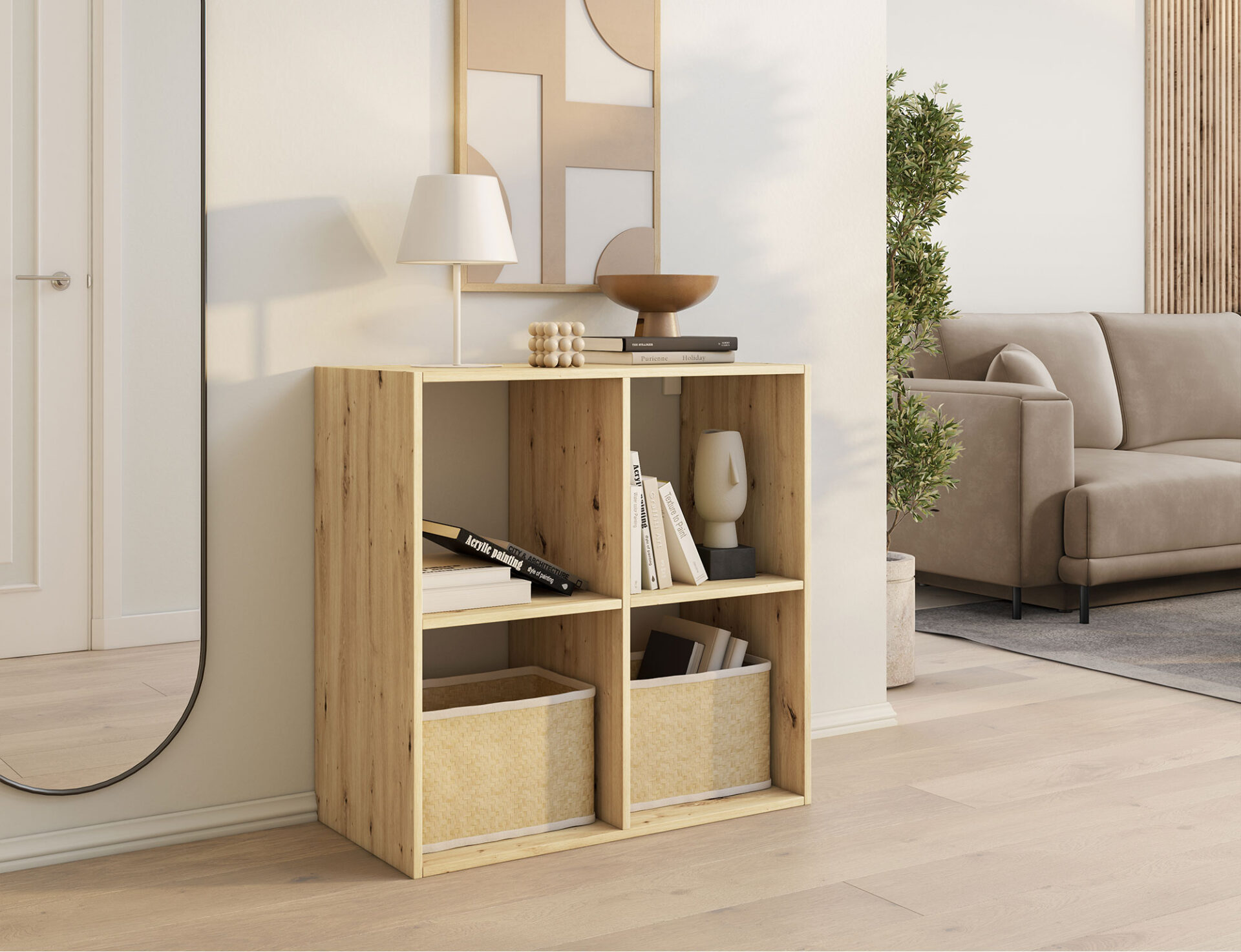 Jugis Artisan ąžuolo knygų spinta — изображение 4