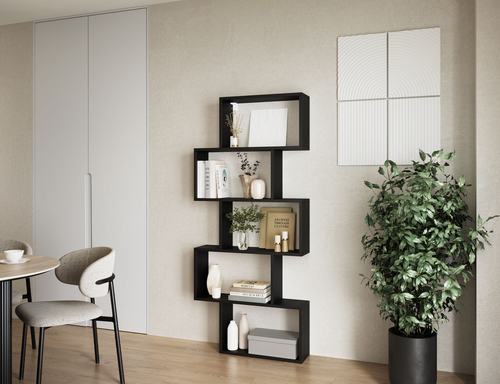 „Shellf“ juoda lentyna - Paveikslėlis 4