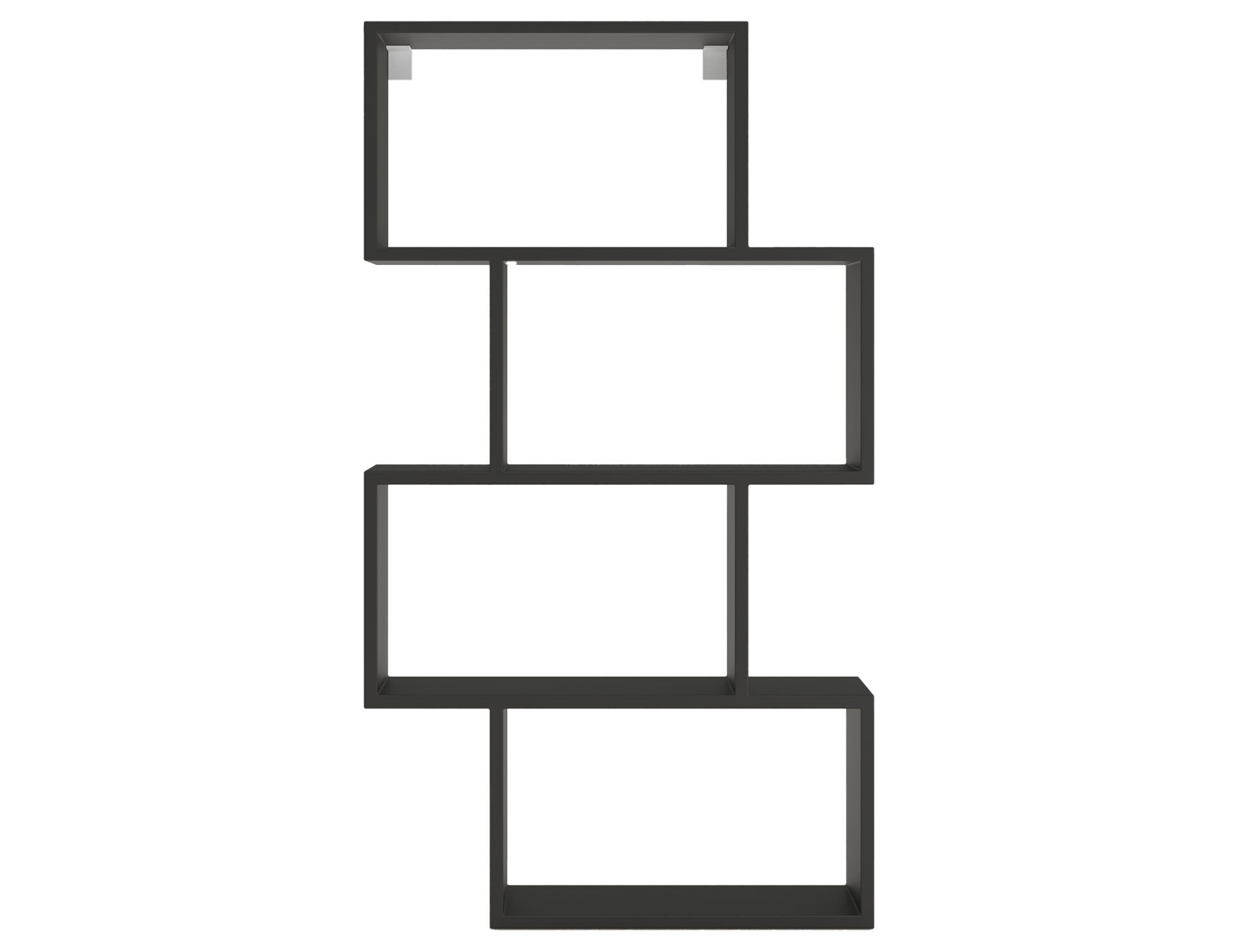 Egurro juoda knygų lentyna