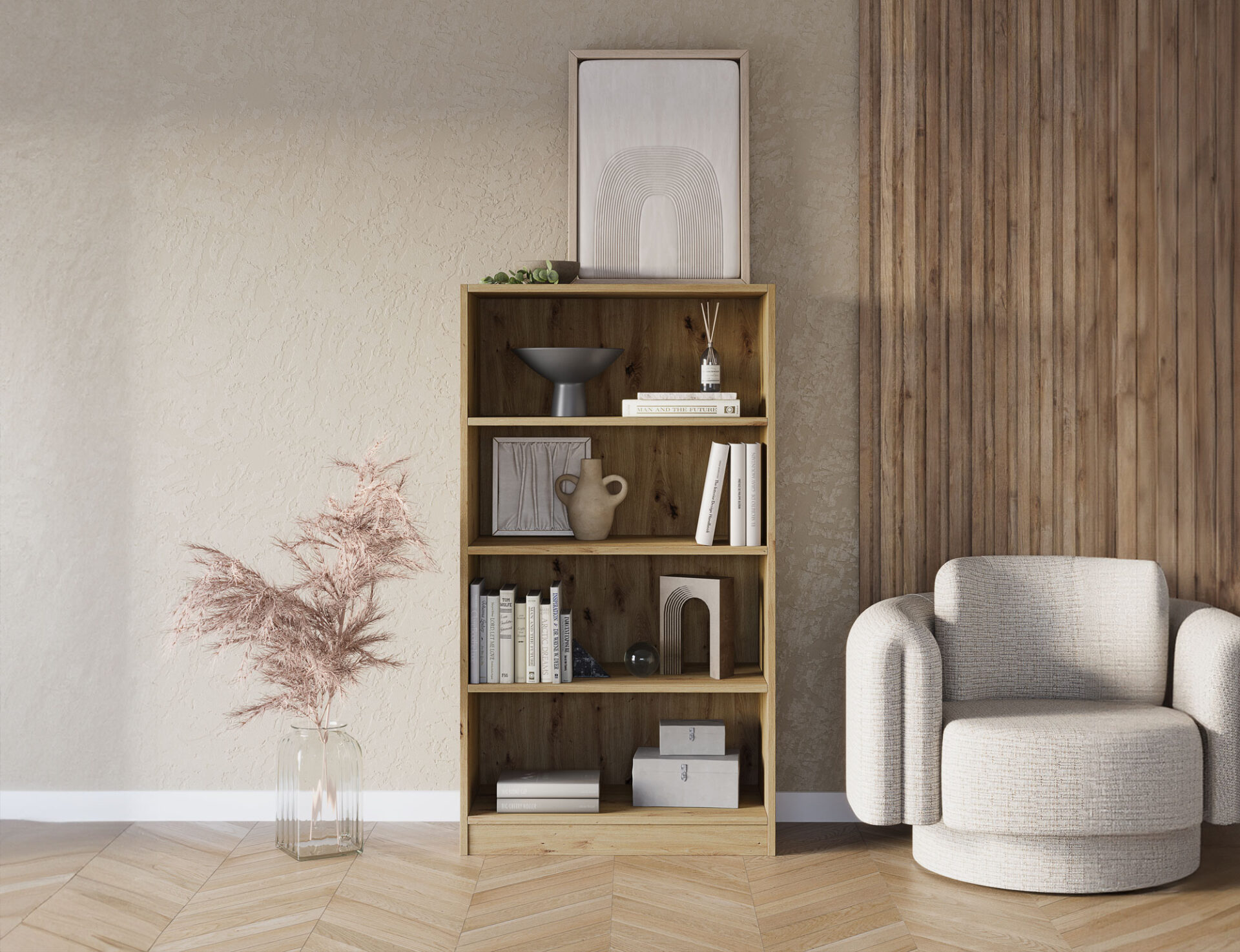 „Pockett Artisan Oak“ knygų spinta — изображение 2