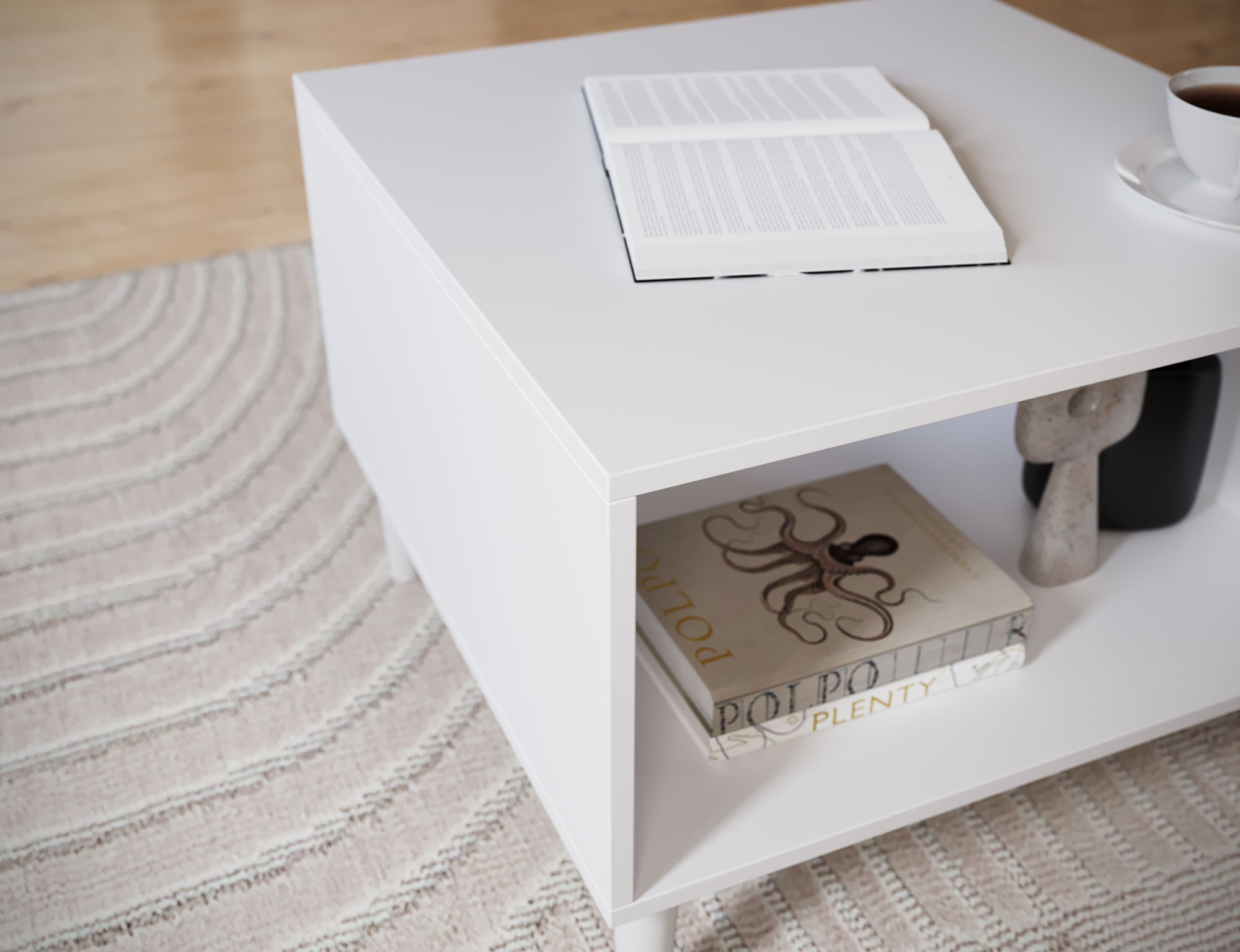 Dullum 60 baltas kavos staliukas — изображение 6