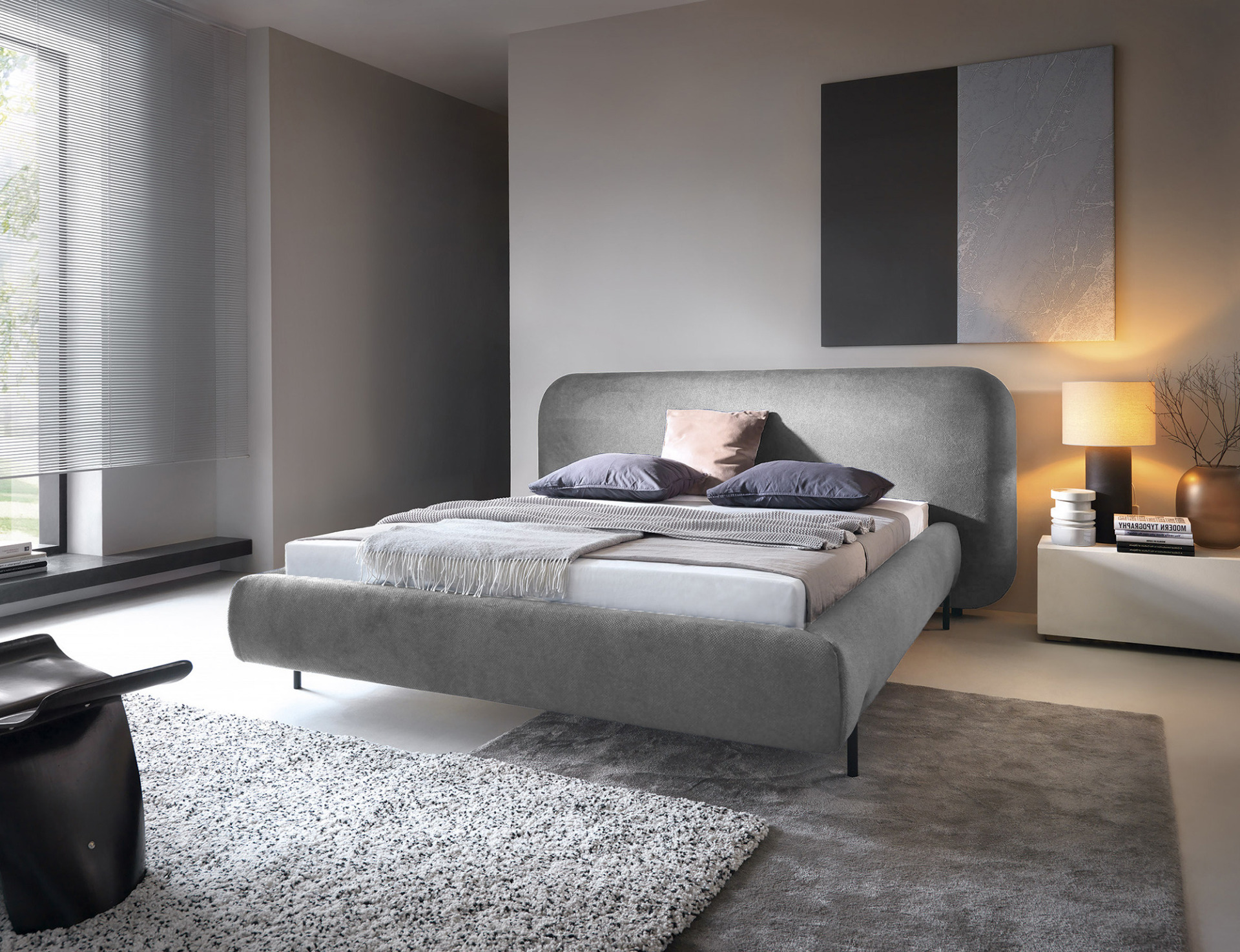 „Pointt“ lova + metalinis rėmas/dujos/konteineris 180x200 - Paveikslėlis 2