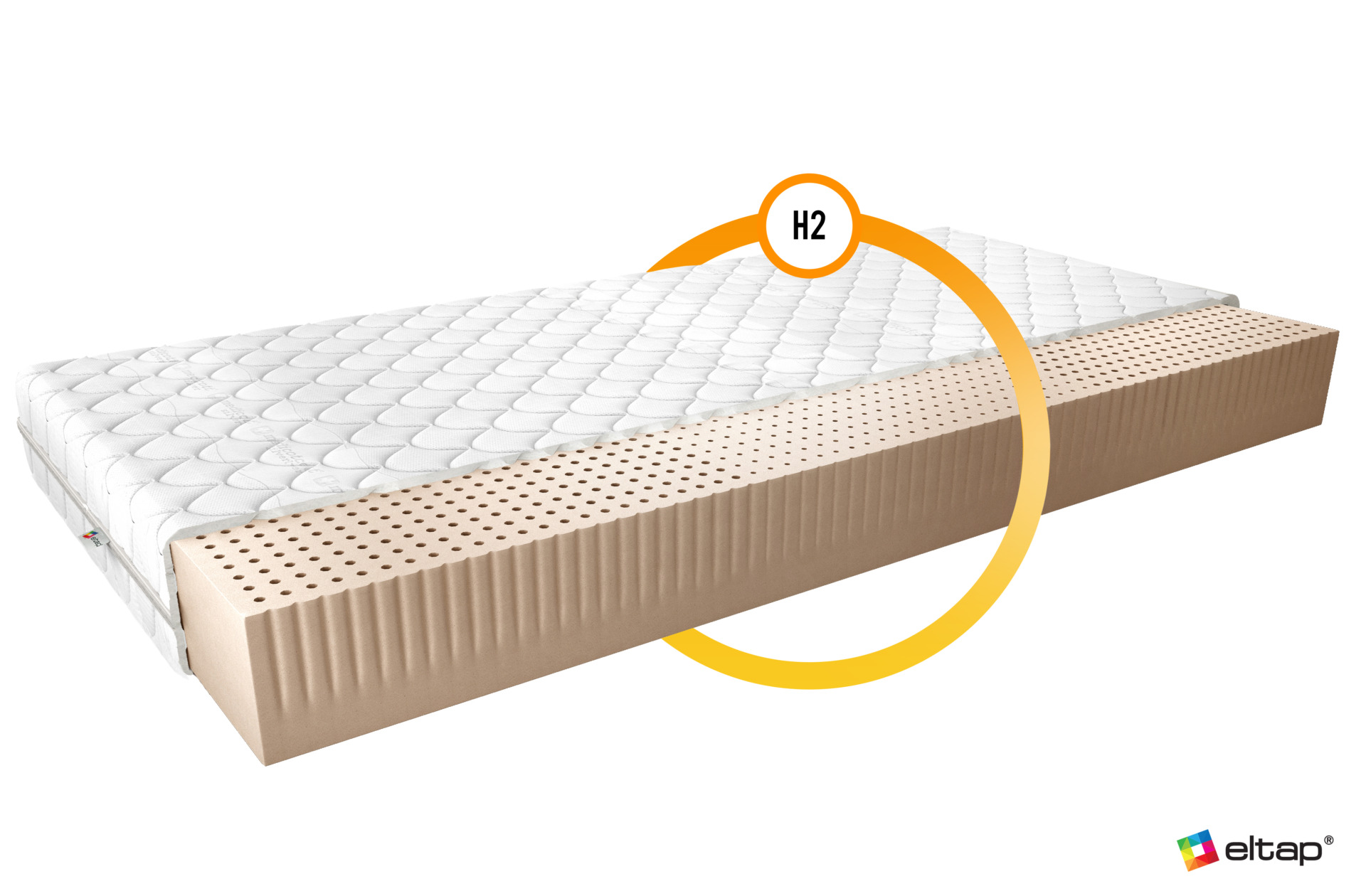 Milano latekso čiužinys 200x200 Medicott sidabrinis - Paveikslėlis 2