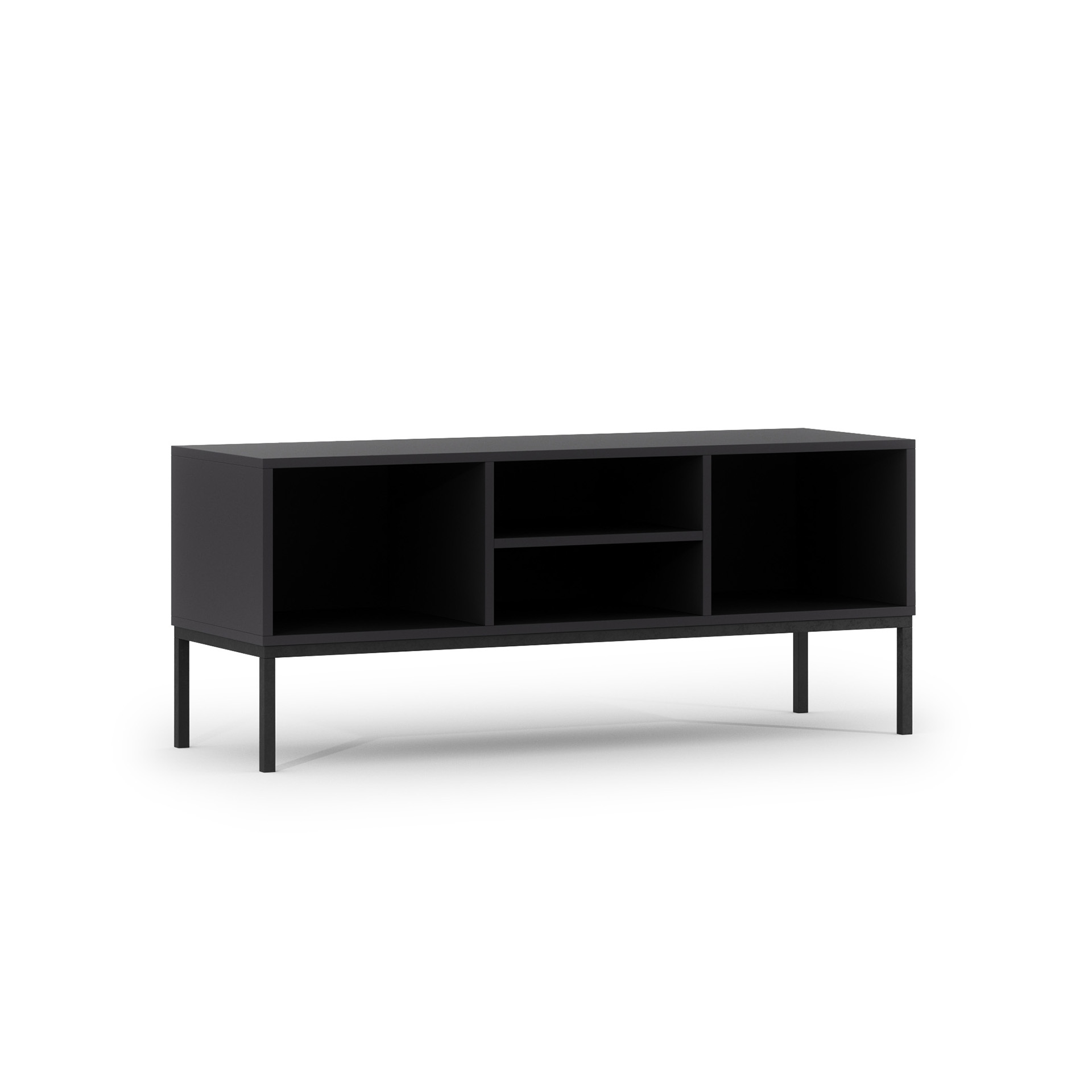 Lanzzi 120 TV spintelė, matinė juoda/matinė juoda — изображение 6