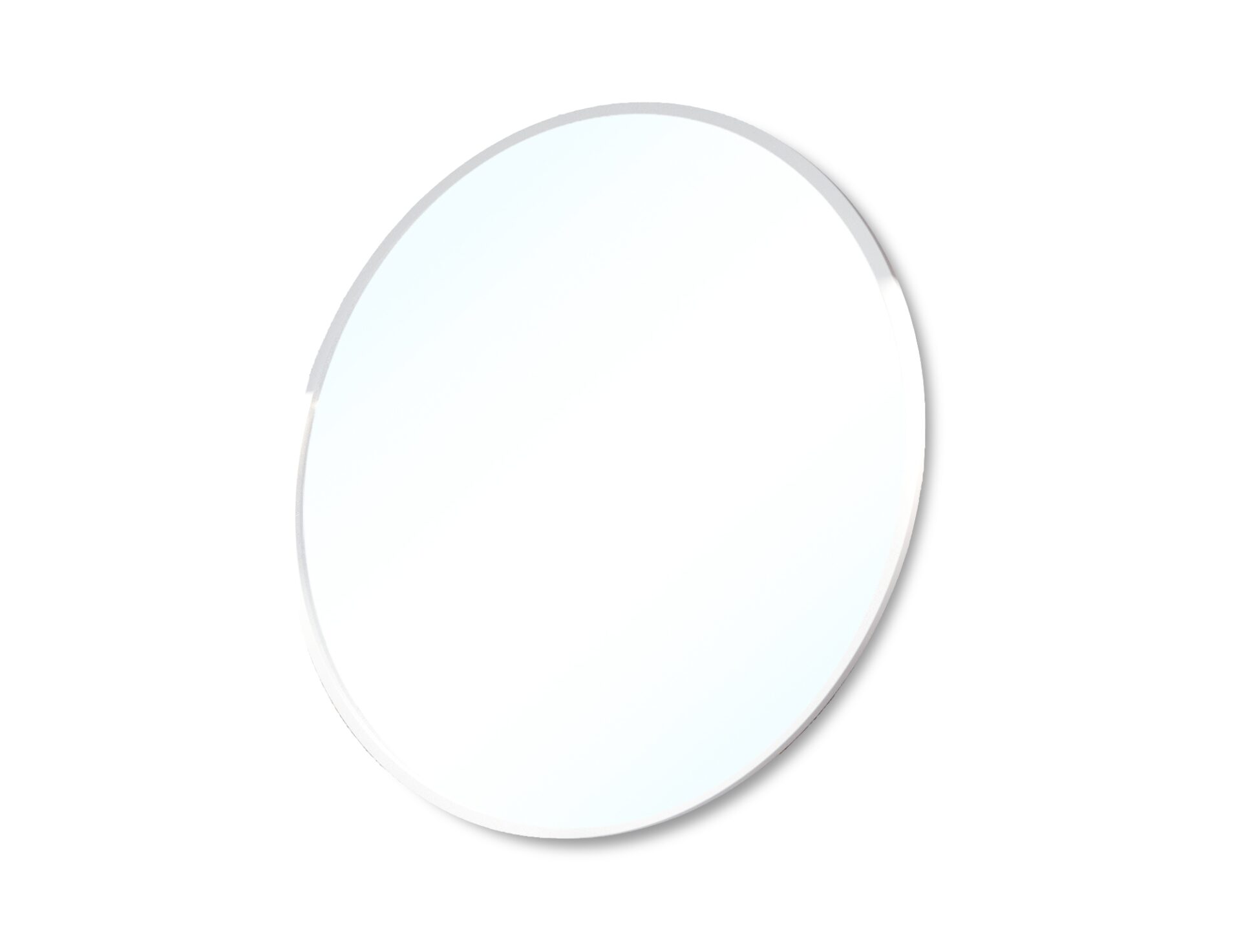 „Grace“ apvalus veidrodis, 100 cm, baltas