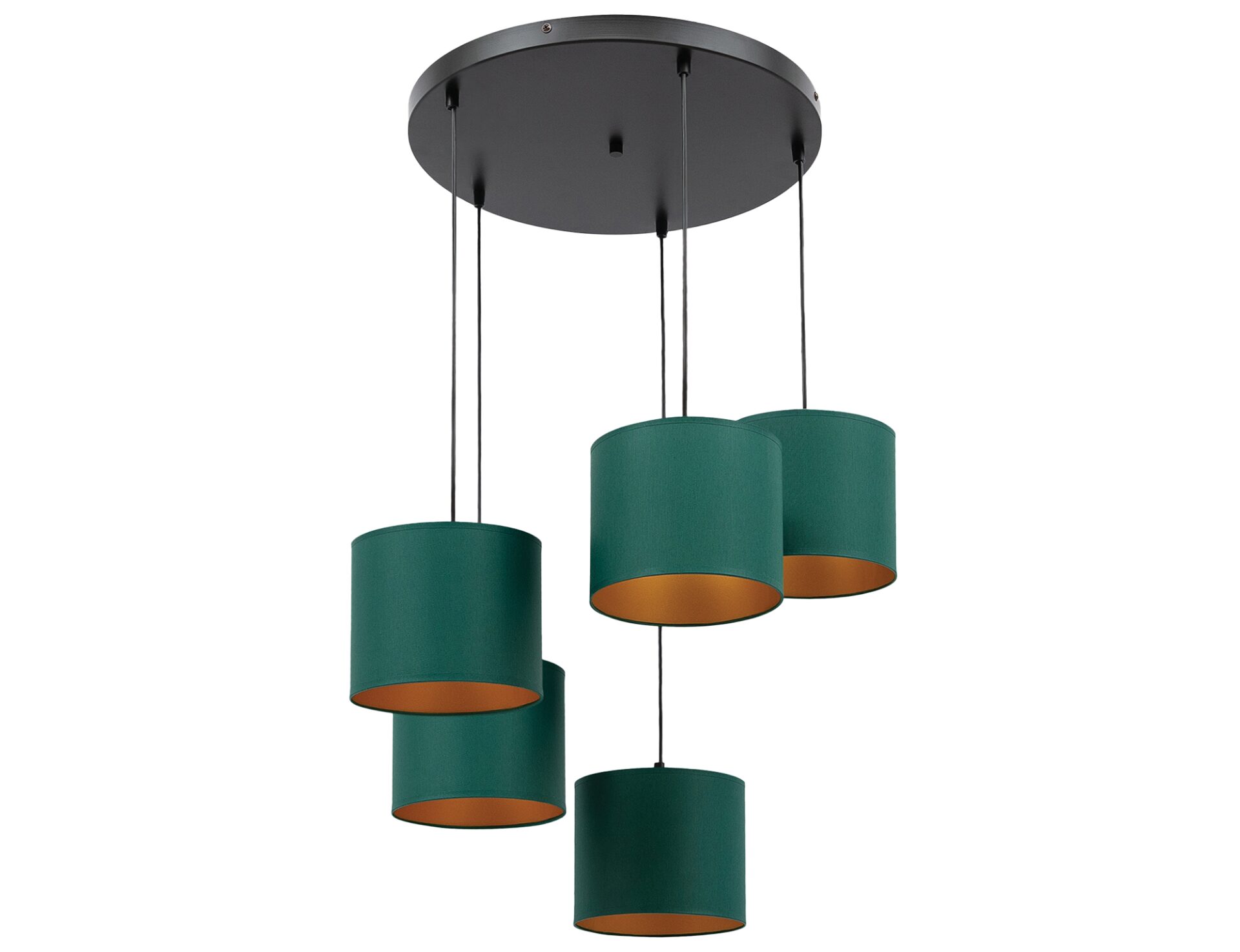 Vespillo, 58x58x115cm Pakabinamos 5 žalios/auksinės spalvos