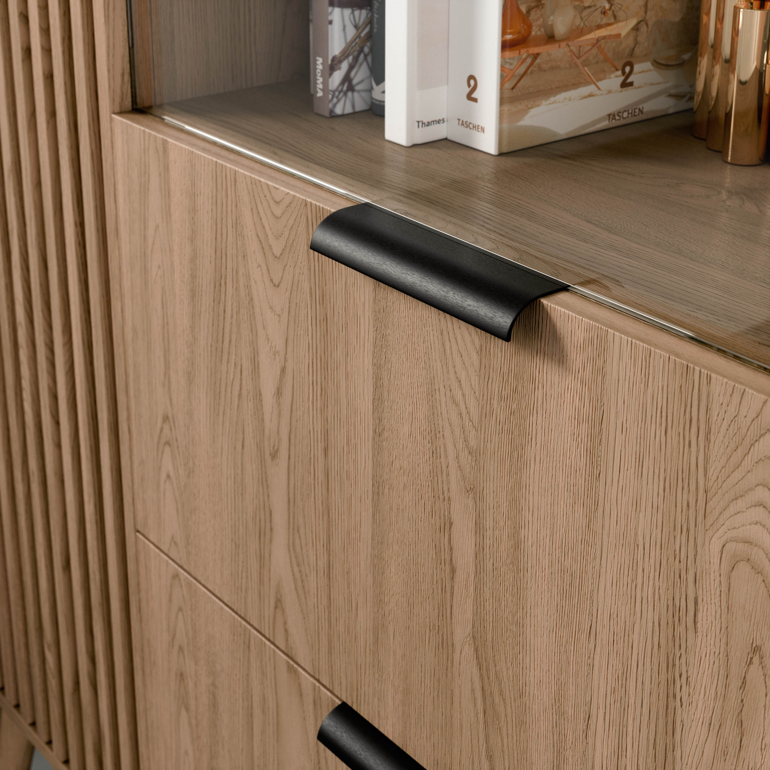 „Entsian 100 Artisan“ ąžuolo vitrina - Paveikslėlis 6