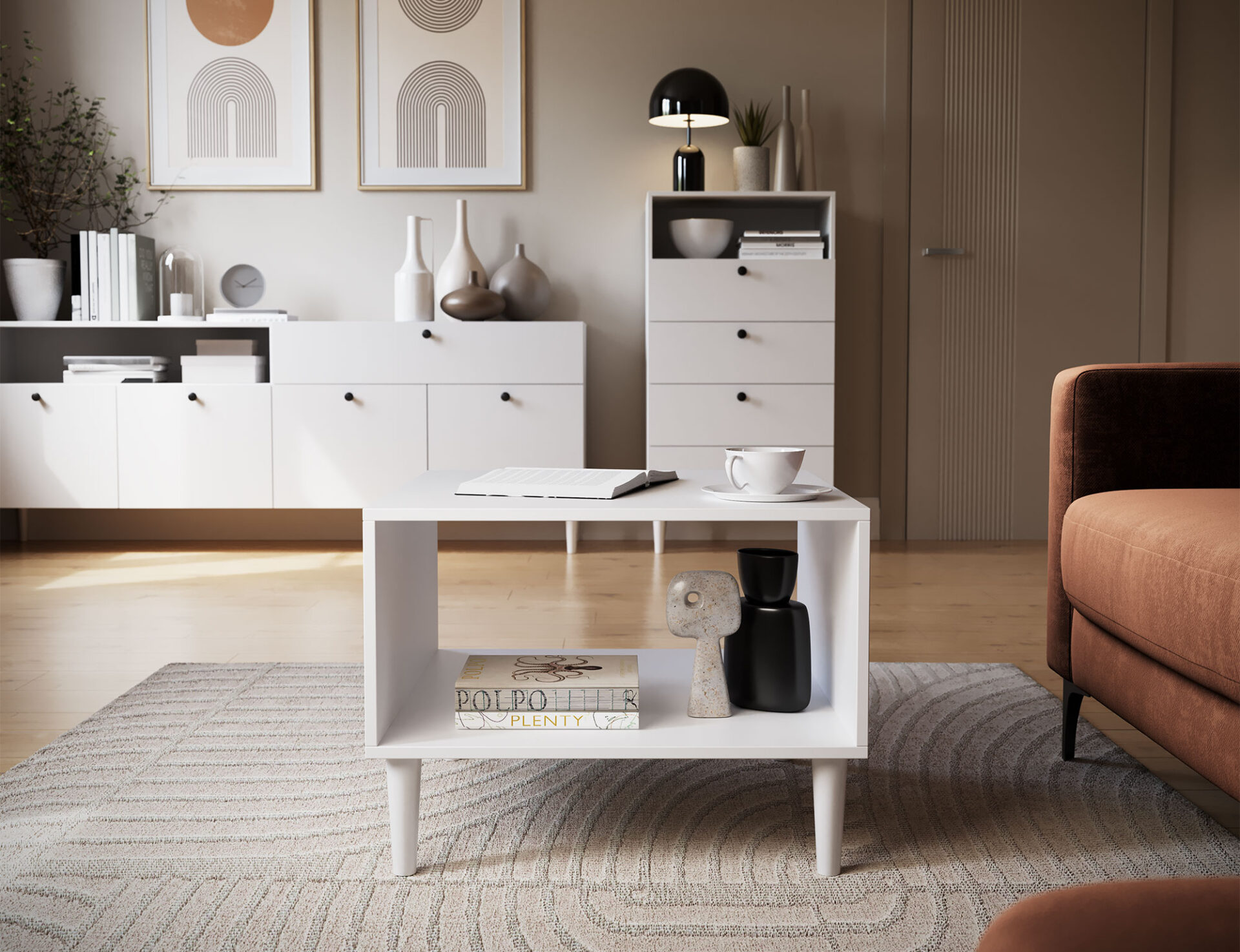 Dullum 60 baltas kavos staliukas — изображение 2