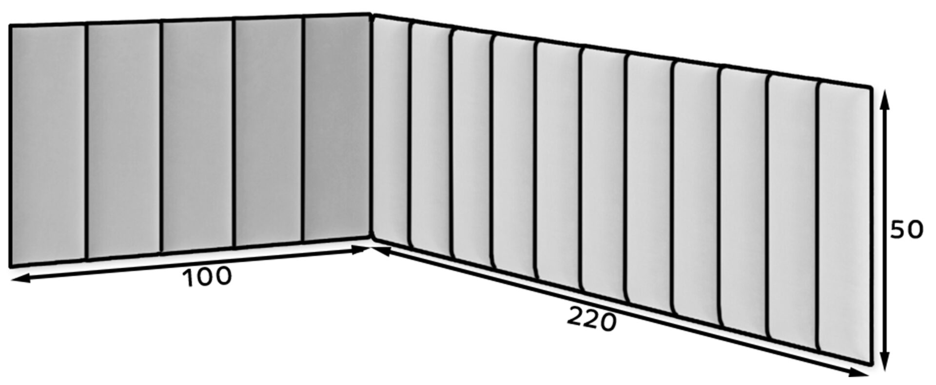 Keturkampė 100x220x50 - Paveikslėlis 3
