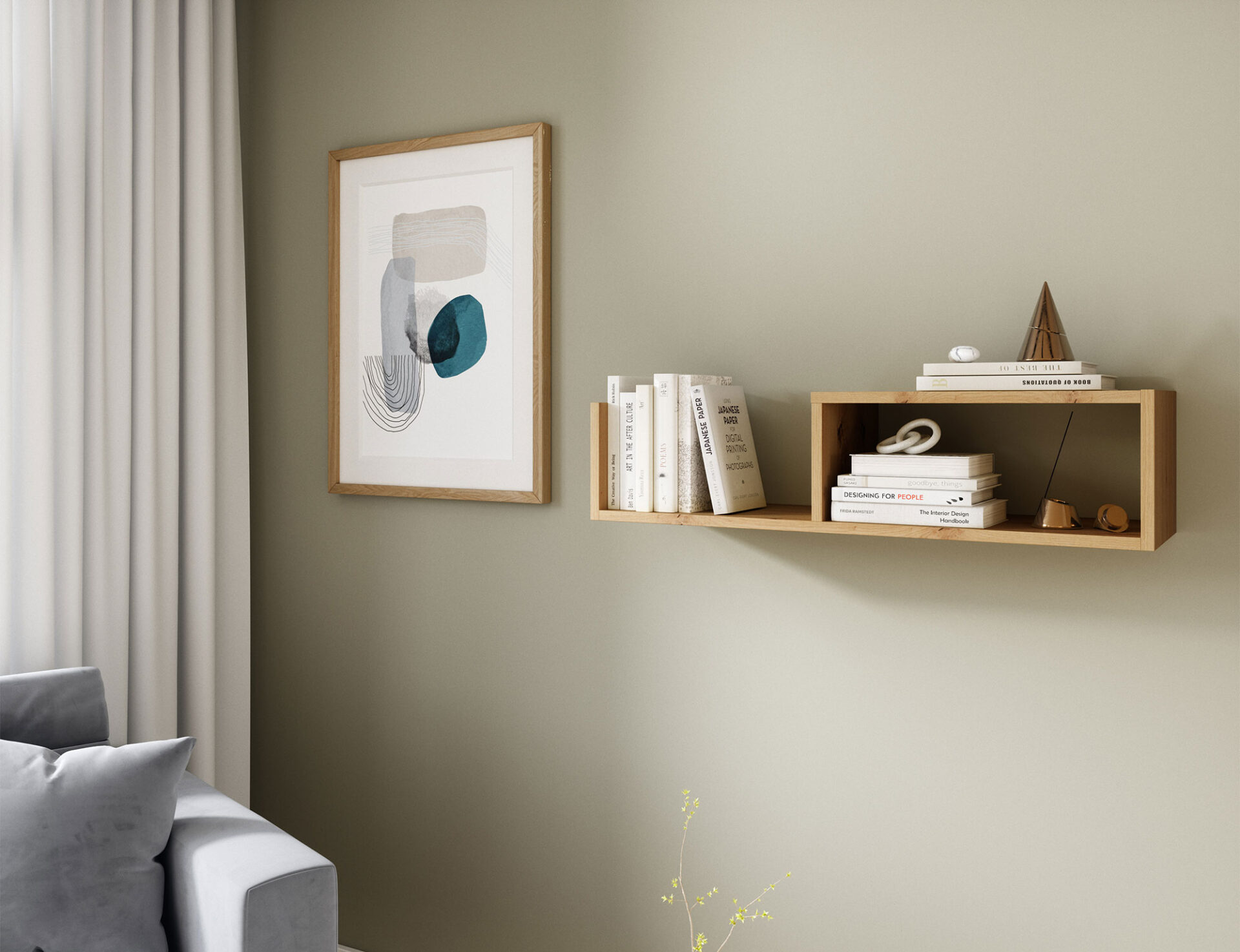 Vellia 80 Artisan ąžuolinė lentyna — изображение 2