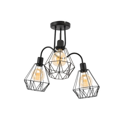 Bendinni, 51x51x50cm sietynas, 3 juodos spalvos