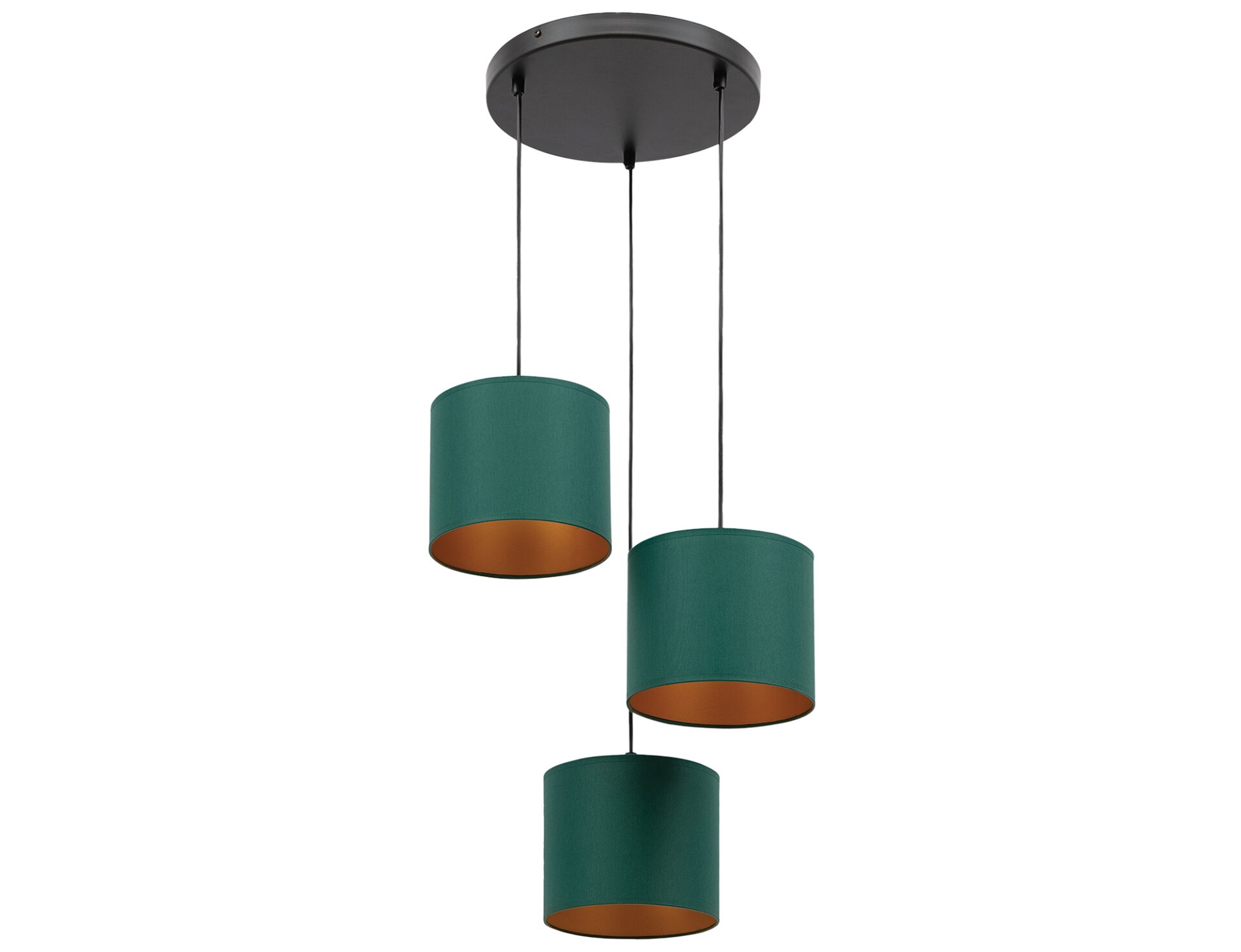 Vespillo, 45x45x105cm Pakabinamos 3 žalios/auksinės spalvos