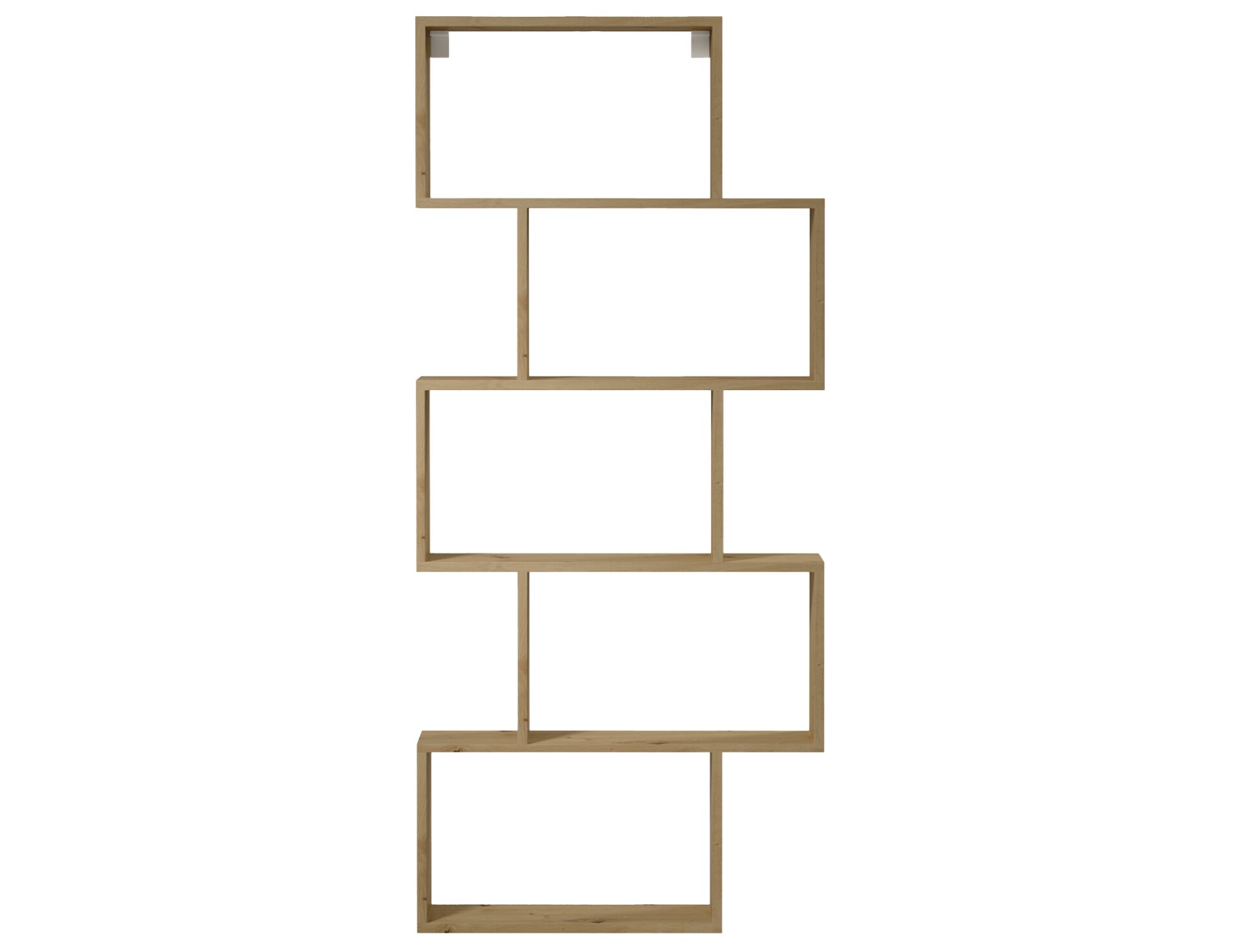 „Shellf Artisans“ ąžuolo knygų lentyna