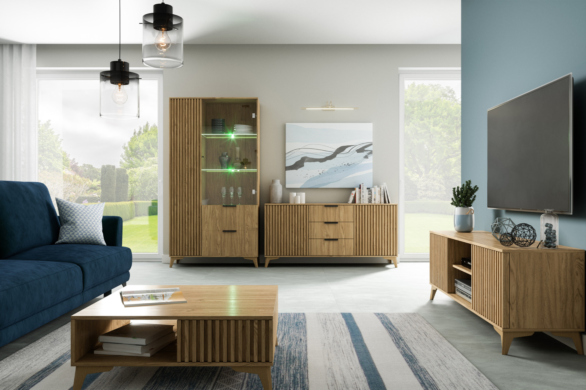 „Entsian 100 Artisan“ ąžuolo vitrina - Paveikslėlis 8