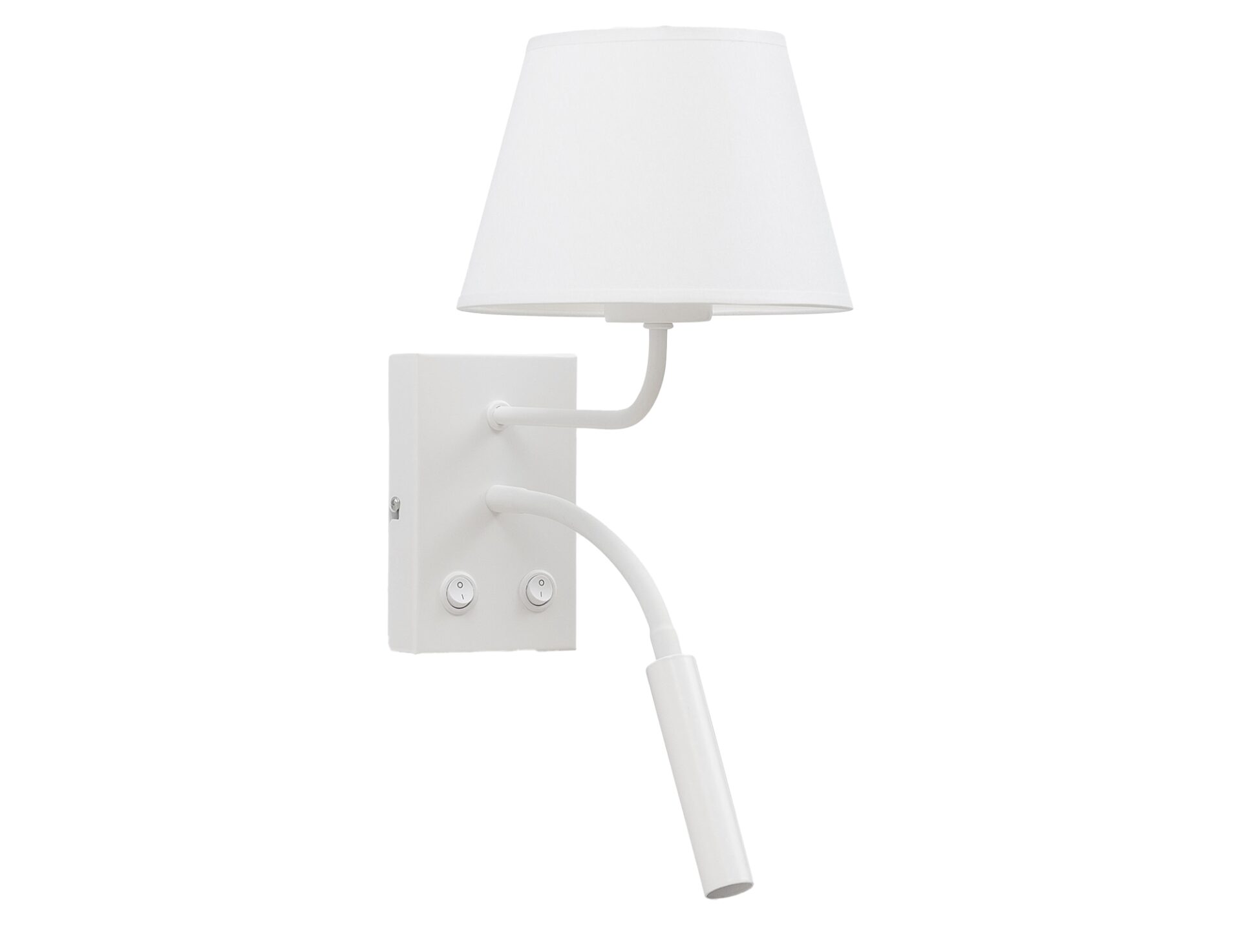 Vespillo, 18x26x38cm Sieninis šviestuvas 2A baltas