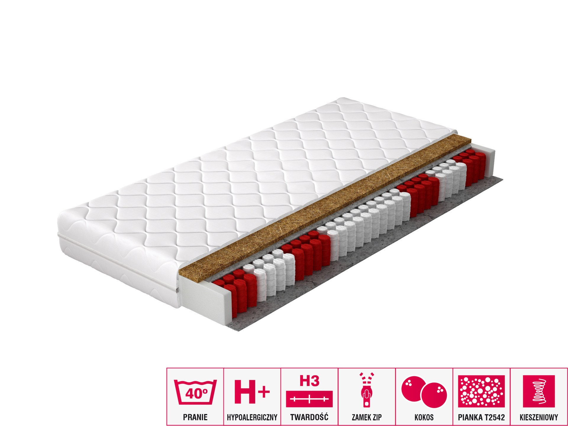 „Pini Pocket“ čiužinio užvalkalas, 160x200, hipoalerginis - Paveikslėlis 3