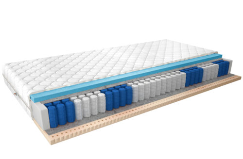 „Palmo“ kišeninių spyruoklių čiužinys, 90×200, „Medicott“, sidabro spalvos