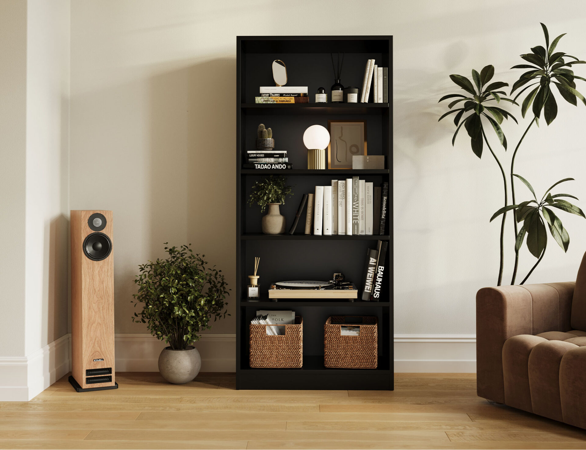 Seilf juoda knygų spinta — изображение 2