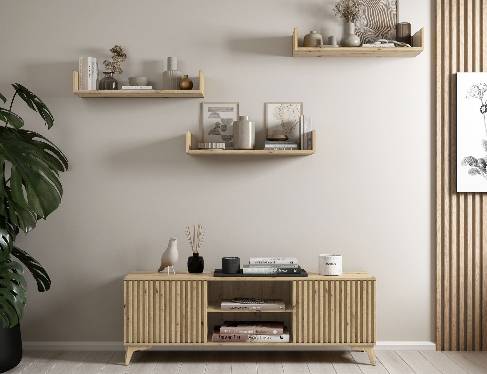 „Vissta 80 Artisan“ ąžuolinė lentyna - Paveikslėlis 4