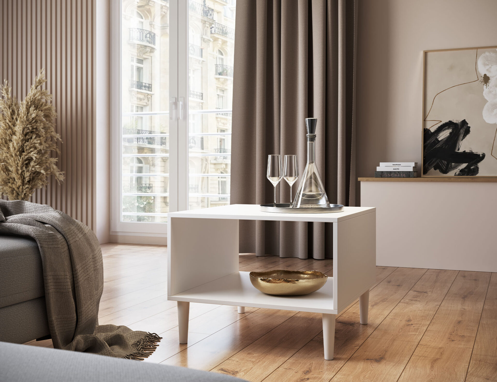 Dullum 60 baltas kavos staliukas — изображение 8