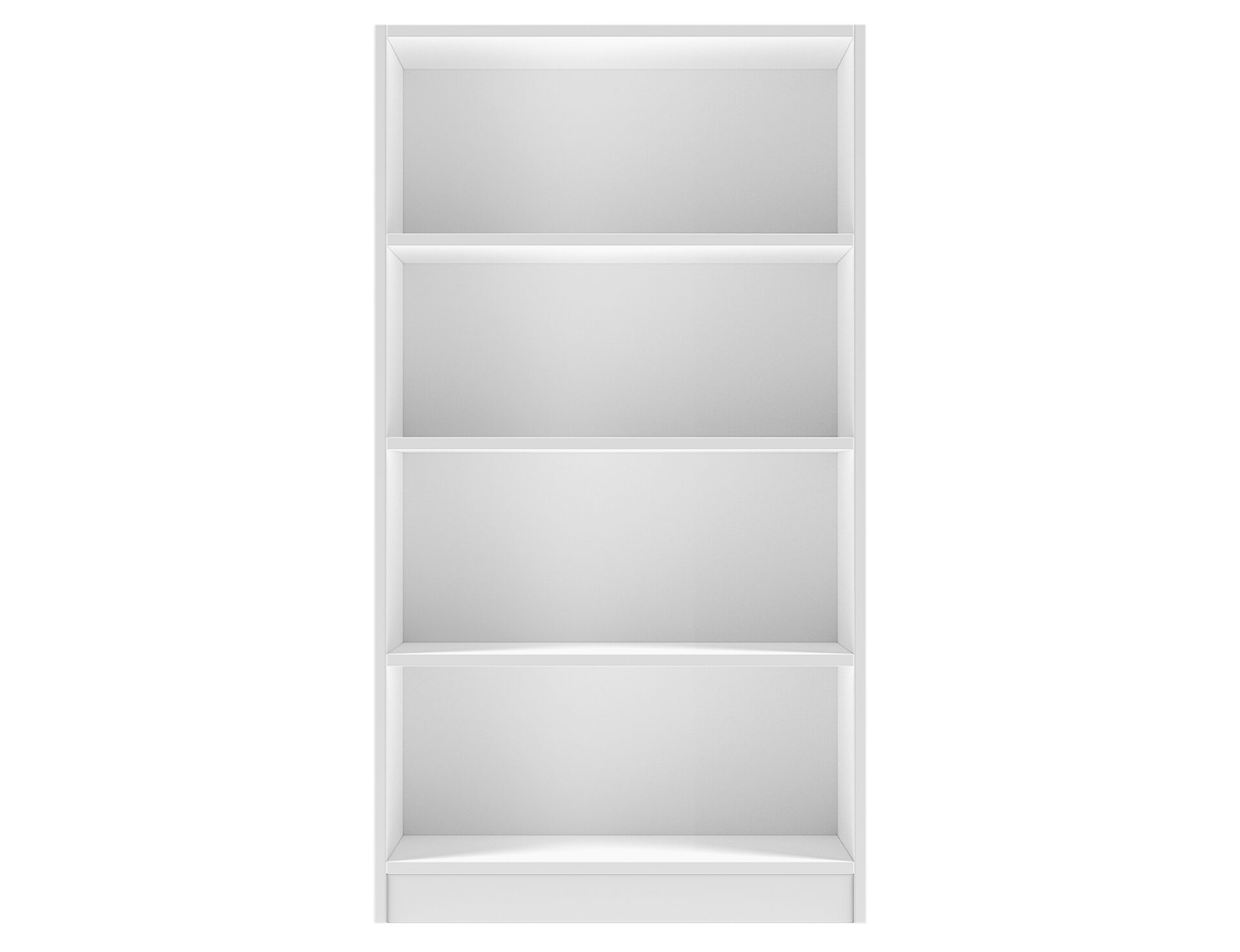 Pocett balta knygų spinta