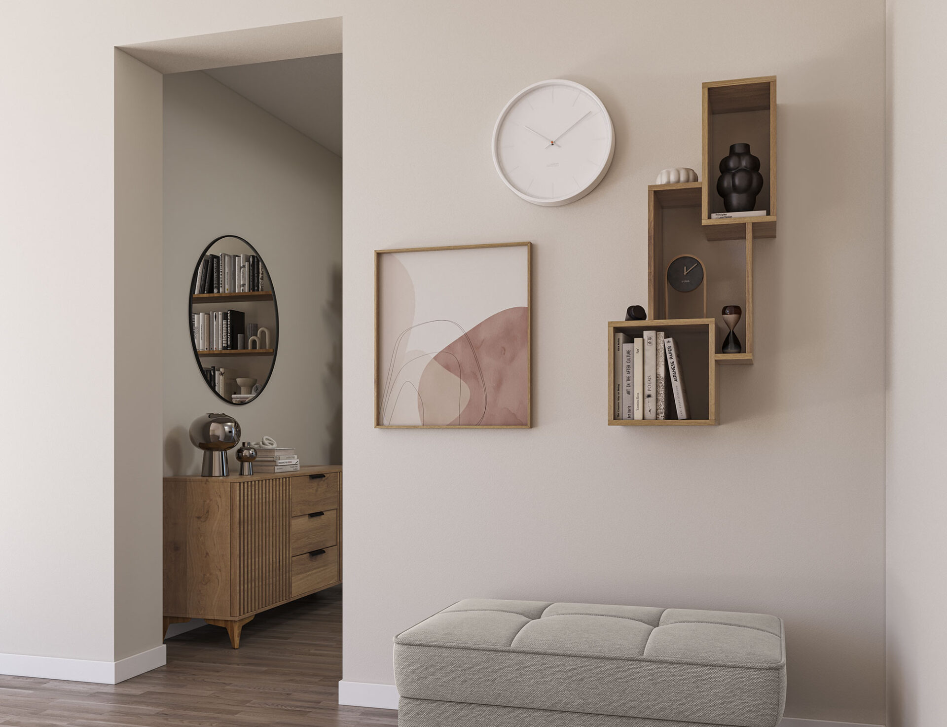 „Alitty 96 Artisan“ ąžuolinė lentyna - Paveikslėlis 2