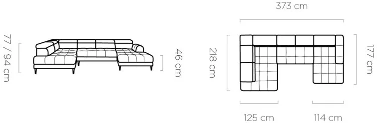 Voss XL kampinė sofa, kairė, Gr1 — изображение 7
